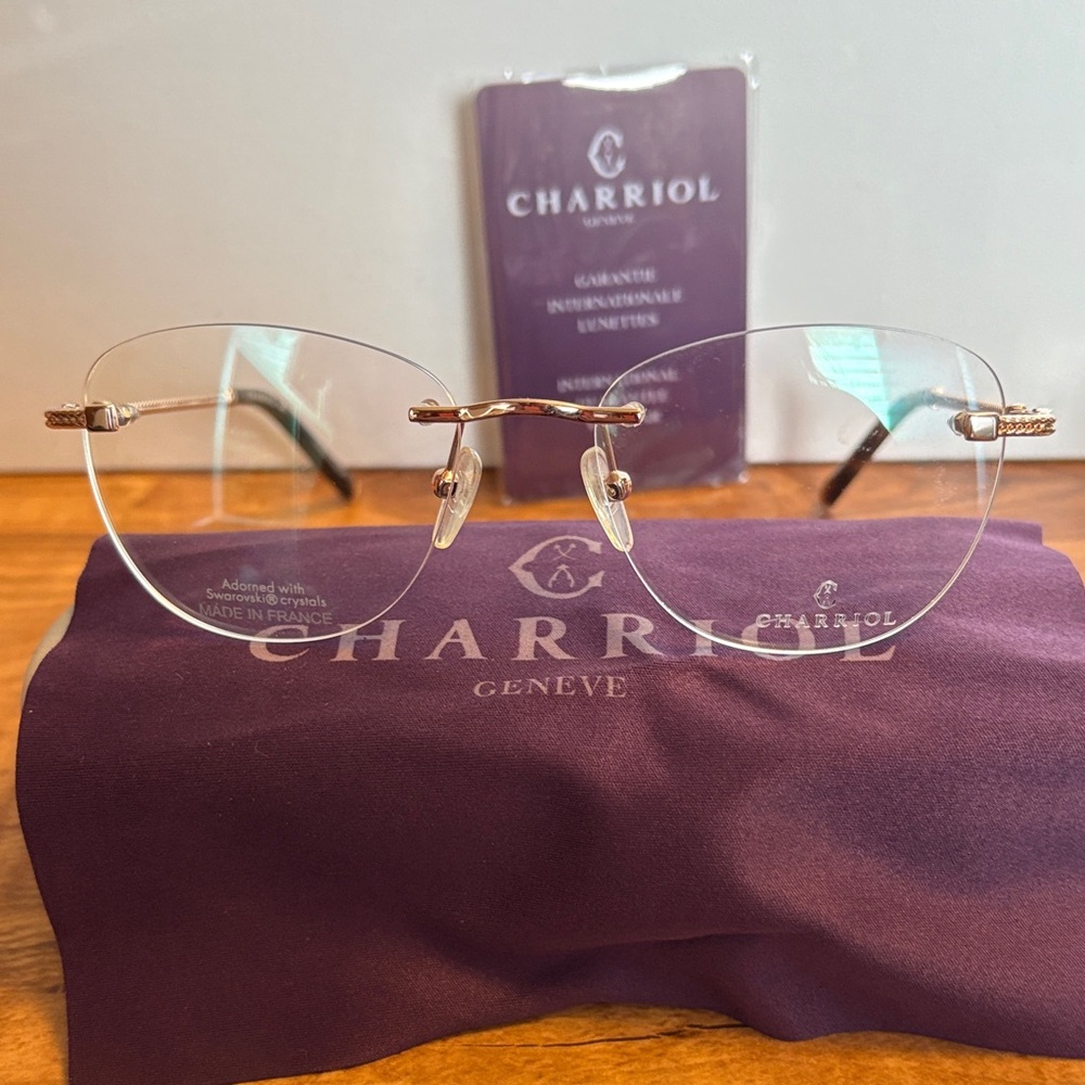 Charriol Gold and Silver Rimless Eyewear